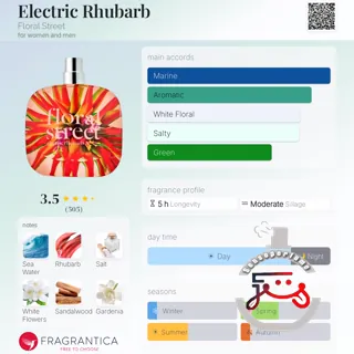 Electric Rhubarb Floral Street